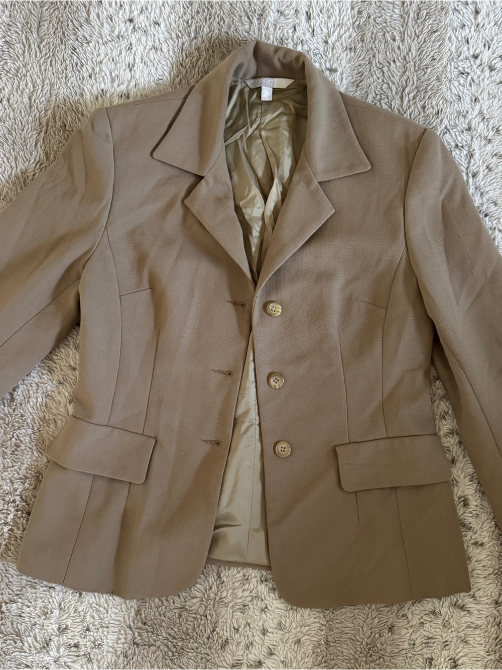 Esprit Tan Tailored Blazer Jacket